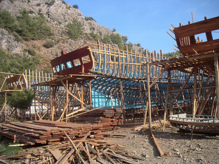 Klassische Dhau Werft