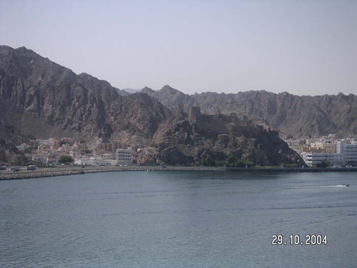Anfahrt auf Muscat